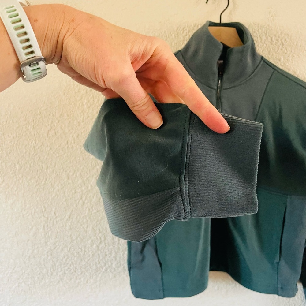 Athleta Teal Halfzip Pullover - image 5